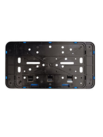 Çerçeveli Dikdörtgen  Plakalık Plaka Altlığı Mavi 32X17cm 1 Adet