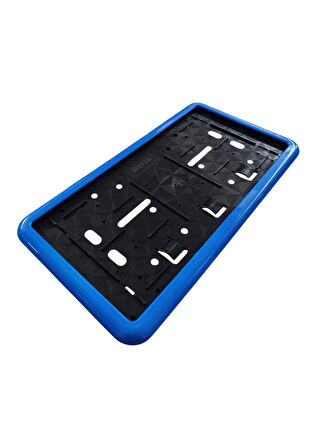 Çerçeveli Dikdörtgen  Plakalık Plaka Altlığı Mavi 32X17cm 1 Adet