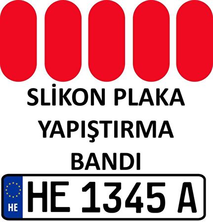 PLAKA YAPIŞTIRMA BANDI 10 ADET ŞEFFAF VHB