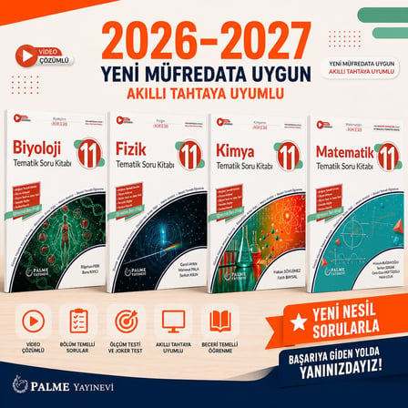 PALME 11.SINIF FİZİK KİMYA BİYOLOJİ MATEMATİK MAARİF MODEL 2026