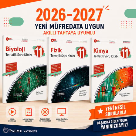 PALME 11.SINIF FİZİK KİMYA BİYOLOJİ MAARİF MODEL 2026