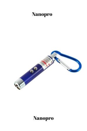 3 adet Kırmızı Beyaz Işıklı Led Lazer Kedi Köpek Oyuncağı Anahtarlık