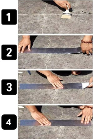 Su Geçirmez Alüminyum Tamir Bandı 10 cm – Çatı, Boru ve Duvar Çatlak Onarım Bandı