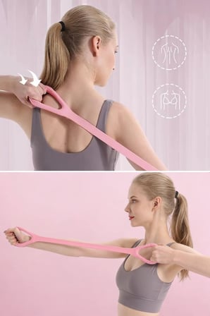 Silikon Pilates & Egzersiz Direnç Bandı – Yoga, Aerobik, Squat ve Spor İçin Çok Amaçlı Fitne