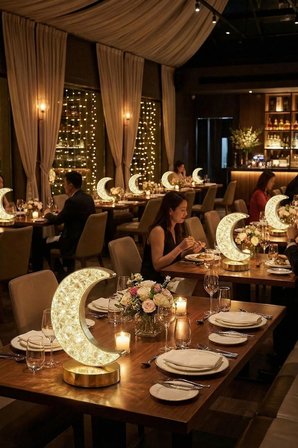 Hilal AY Model Kristal LED Masa Lambası – Dokunmatik, 3 Renk Işık Modlu, Şarjlı Mini Dekorat