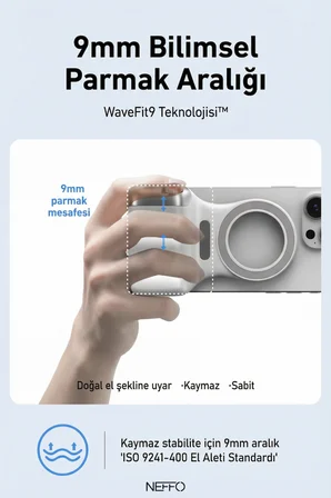 MagSafe Selfie Çubuğu Kamera Kolu | Bluetooth Kumandalı, Profesyonel Çekim