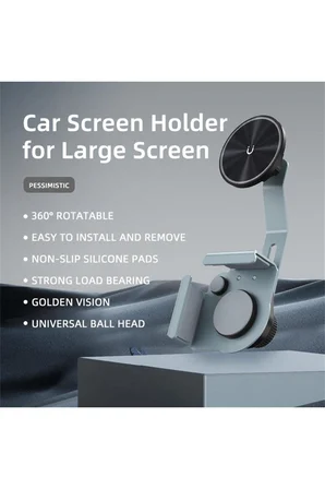 Tesla Araba ile Uyumlu Ve Multimedia Ekranlı Arabalar ile Uyumlu Mag Screen Telefon Tutucusu - SU7Y