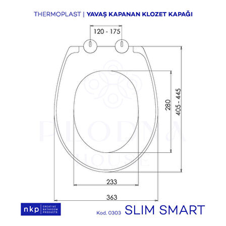 Plodna House Slim Smart Yavaş Kapanan Klozet Kapağı