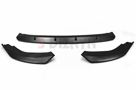 S-Dizayn VW Golf 8 ABS Plastik Ön Tampon Alt Lip 3 Prç. 2020-2024 A+Kalite