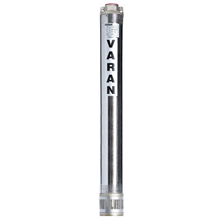 Varan 4SD 4/10 (TEK POMPA) 4" Derin Kuyu Pompası 1 HP/ 0.75 kW, Monofaze 220 V, 75 Mss, 5 m3/h