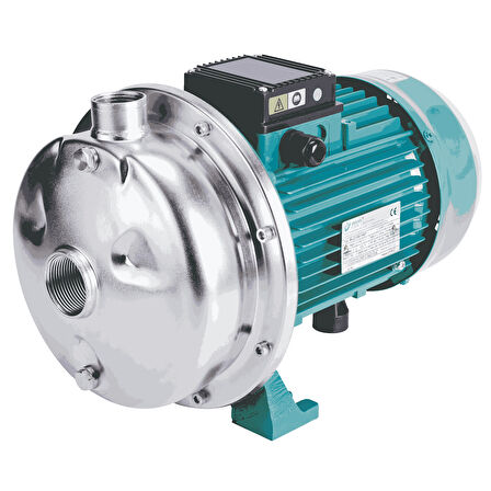 Varan HCT 18S-E Tek Kademe Paslanmaz Santrifüj Pompa 0.5 HP / 0.37 kW, Trifaze 380 V (AISI 304)