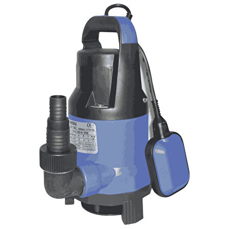 Varan QDP 750AW KORUMA PANOLU Plastik Pis Su Drenaj Dalgıç Pompa 1 HP/ 0.75 kW, Monofaze 220 V, 9 Mss