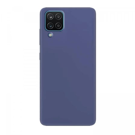 Samsung Galaxy A12 İnce Mat Silikon Kılıf Lacivert