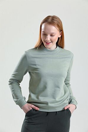 Çağla Dik Yaka Sweatshirt