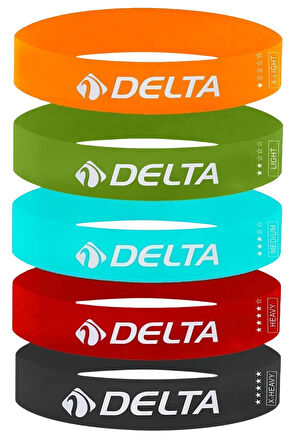 DELTA AEROBİK BANDI 5'Lİ SET