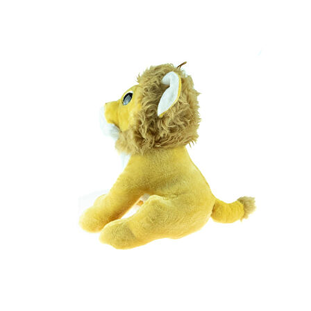 Peluş Aslan Erkek Aslan Sevimli Oturan Aslan 45 Cm