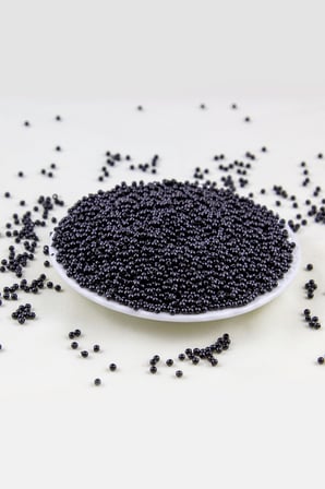 Siyah 3 mm Plastik İnci Boncuk Takı Aksesuar Malzemesi (25 Gr)