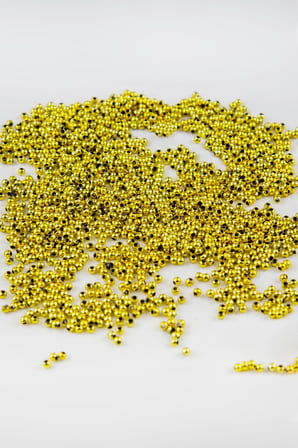 Açık Gold 3 mm Plastik İnci Boncuk Takı Aksesuar Malzemesi (25 Gr)