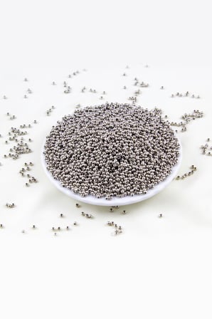 Metalik Gri 3 mm Plastik İnci Boncuk Takı Aksesuar Malzemesi (25 Gr)