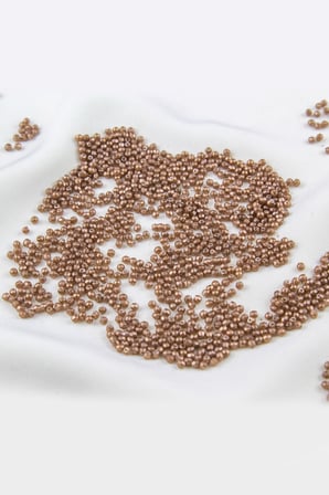 Kestane Rengi 3 mm Plastik İnci Boncuk Takı Aksesuar Malzemesi (18 Gr)