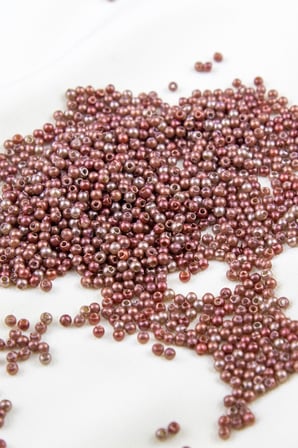 2 Renk Bordo 3 mm Plastik İnci Boncuk Takı Aksesuar Malzemesi (25 Gr)