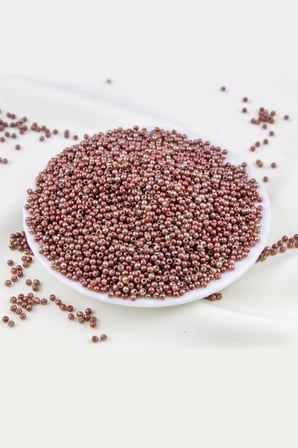 2 Renk Bordo 3 mm Plastik İnci Boncuk Takı Aksesuar Malzemesi (25 Gr)