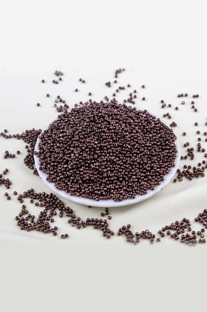 Koyu Bordo 3 mm Plastik İnci Boncuk Takı Aksesuar Malzemesi (25 Gr)