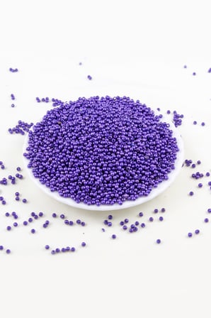 Mor1 3 mm Plastik İnci Boncuk Takı Aksesuar Malzemesi (25 Gr)