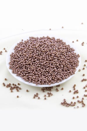 Sütlü Kahve 3 mm Plastik İnci Boncuk Takı Aksesuar Malzemesi (25 Gr)