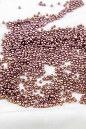 Karamel 3 mm Plastik İnci Boncuk Takı Aksesuar Malzemesi (25 Gr)