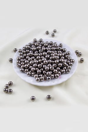 8 mm Antrasit Kaplama CCB Plastik İnci Boncuk Aksesuar Malzemesi (25 Gr)