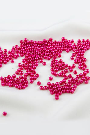 4 mm Mat Kırmızı Plastik İnci Boncuk Aksesuar Takı Malzemesi (25 Gr)