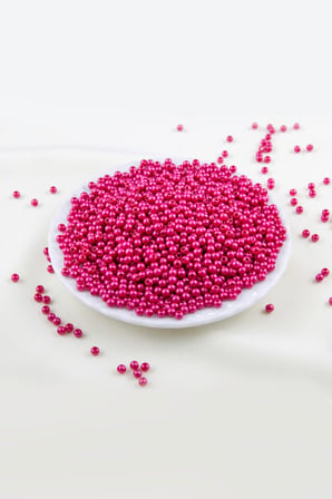4 mm Mat Kırmızı Plastik İnci Boncuk Aksesuar Takı Malzemesi (25 Gr)