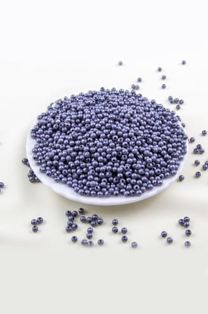4 mm Açık Antra Grimsi Plastik İnci Boncuk Aksesuar Takı Malzemesi (25 Gr)