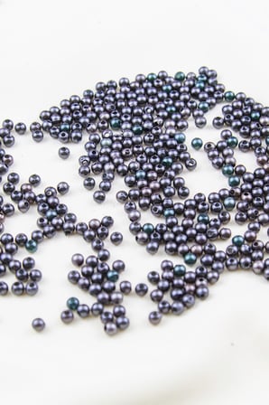 4 mm Çift Renk Yeşil Karışık Plastik İnci Boncuk Aksesuar Takı Malzemesi (25 Gr)