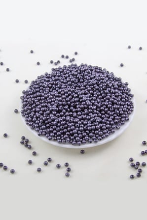 4 mm Mat Siyah Tonu Plastik İnci Boncuk Aksesuar Takı Malzemesi (25 Gr)