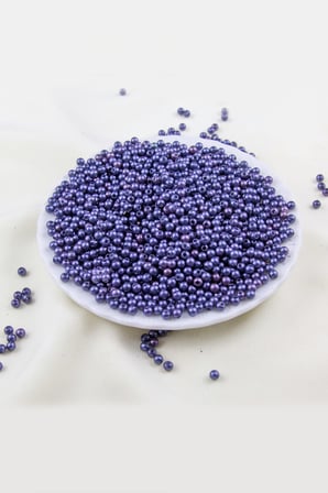 4 mm Koyu Füme Plastik İnci Boncuk Aksesuar Takı Malzemesi (25 Gr)