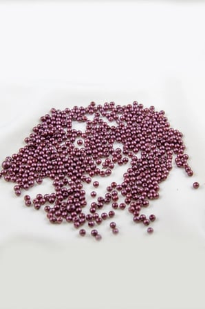 4 mm Kızıl Kahve Koyu Tonu Plastik İnci Boncuk Aksesuar Takı Malzemesi (25 Gr)