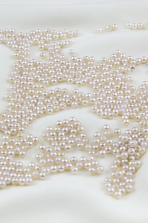4 mm Koyu Krem1 Plastik İnci Boncuk Aksesuar Takı Malzemesi (25 Gr)