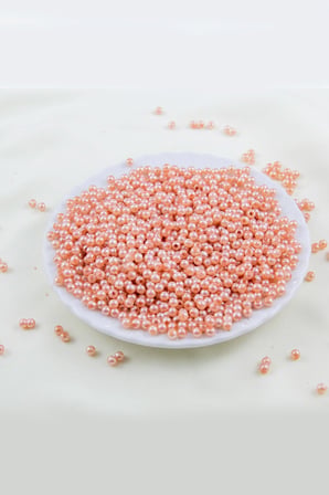 4 mm Çift Renk Pembemsi Plastik İnci Boncuk Aksesuar Takı Malzemesi (25 Gr)