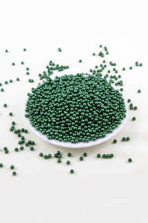 4 mm Turkuaz Yeşili Plastik İnci Boncuk Aksesuar Takı Malzemesi (25 Gr)