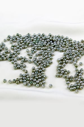 4 mm Grimsi Tonlar Kahve Plastik İnci Boncuk Aksesuar Takı Malzemesi (20 Gr)