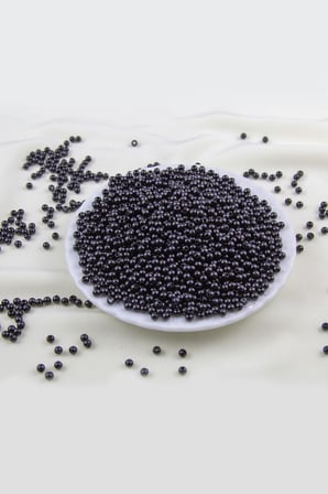 4 mm Siyahımsı Plastik İnci Boncuk Aksesuar Takı Malzemesi (25 Gr)
