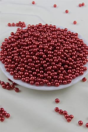 5 mm Koyu Turuncu İnci Boncuk 30 Gr (Kolye, Bileklik, Küpe ve Takı Yapımı)