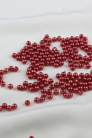 5 mm Koyu Turuncu İnci Boncuk 30 Gr (Kolye, Bileklik, Küpe ve Takı Yapımı)