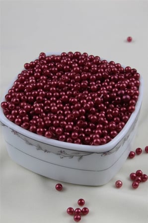 5 mm Pembe Tonunda Kırmızı İnci Boncuk 30 Gr (Kolye, Bileklik, Küpe ve Takı Yapımı)