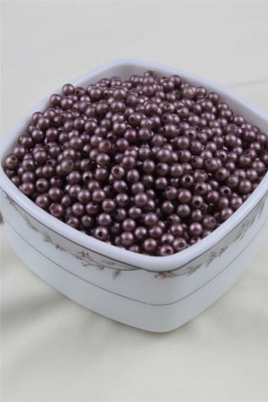 5 mm Mürdüm İnci Boncuk 30 Gr (Kolye, Bileklik, Küpe ve Takı Yapımı)