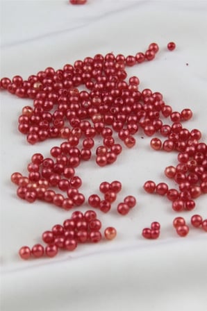 5 mm İki Renk Karışık Turuncu İnci Boncuk 30 Gr (Kolye, Bileklik, Küpe ve Takı Yapımı)