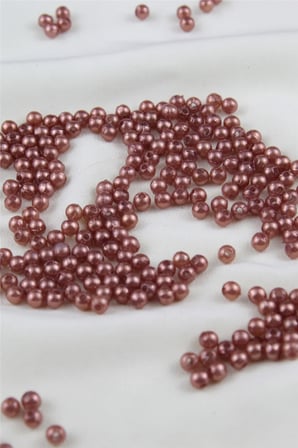 5 mm Açık Bakır Rengi İnci Boncuk 30 Gr (Kolye, Bileklik, Küpe ve Takı Yapımı)