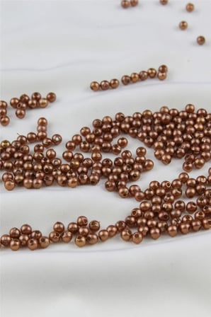 5 mm Koyu Altın Sarısı İnci Boncuk 30 Gr (Kolye, Bileklik, Küpe ve Takı Yapımı)